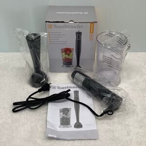 Toastmaster Immersion Blender TM-2021B 100 Watt Motor 25oz Cup 2 Speed Smoothies